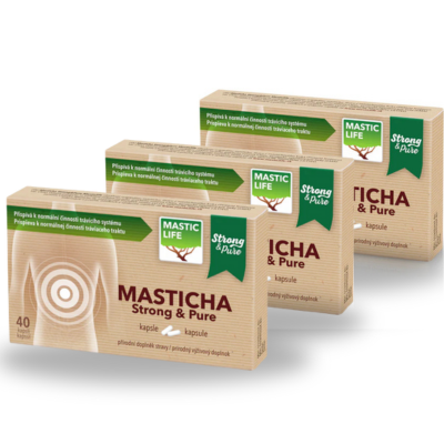 3 x Mastichové kapsuly Masticlife = 120 ks 