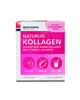 NATURLIG KOLLAGEN – morský kolagén s vitamínom C, biotínom a malinovou príchuťou