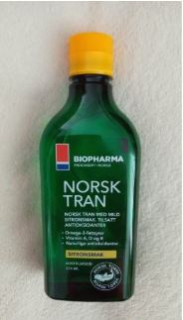 NORSK TRAN 375 ml – rybí olej, prírodná citrónová príchuť