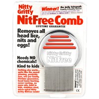 Nitty Gritty patentovany kovovy hreben na vsi a hnidy NitFree comb