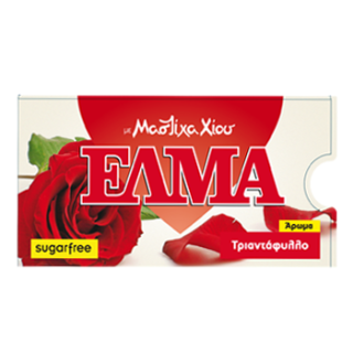 Žuvačka ELMA Rose bez cukru - masticha a ruža 